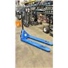 Image 2 : FLEEMAN BLUE 5500 LBS CAPACITY NARROW INDUSTRIAL PALLET JACK