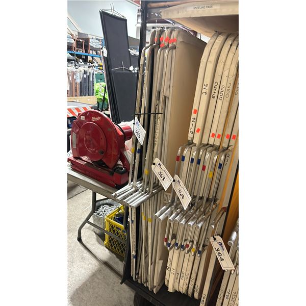8 - 5' X 5' COMMERCIAL PRODUCTION FLAGS WITH ALUMINUM FRAMES
