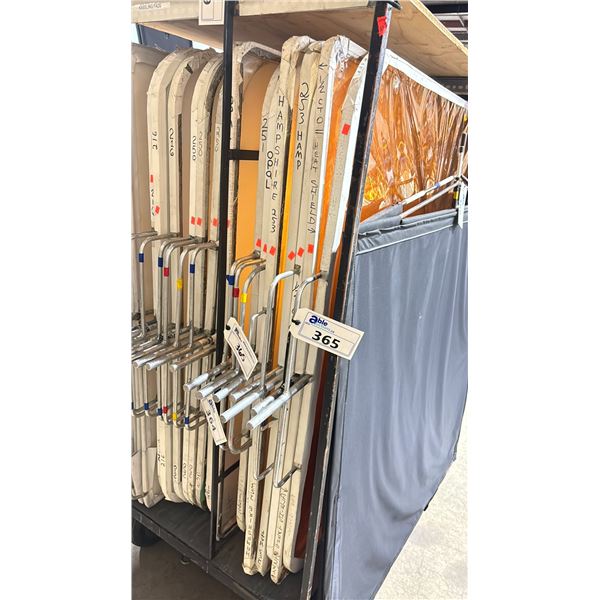 8 - 5' X 5' COMMERCIAL PRODUCTION FLAGS WITH ALUMINUM FRAMES