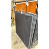 Image 1 : 9 - ASSORTED COMMERCIAL PRODUCTION FLAGS WITH STEEL FRAMES