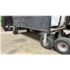 Image 2 : LARGE METAL / WOOD PNEUMATIC TIRE COMMERCIAL PRODUCTION FLAG CART *FLAGS NOT INCLUDED*