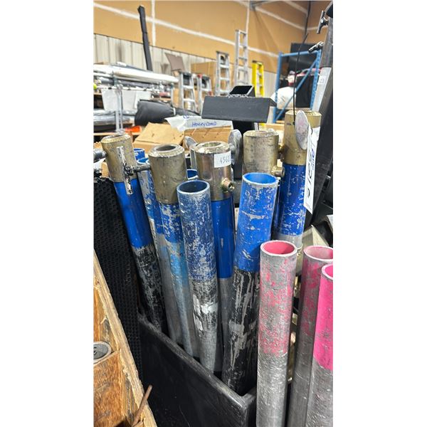 6 MODERN 4' CANDLESTICKS *MOBILE RIGGERS TUBE CART NOT INCLUDED*