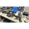 Image 1 : BLUE / BLACK CUSTOM COMMERCIAL PRODUCTION CAMERA ADJUSTABLE HOOD MOUNT WITH 180 DEGREE BALL