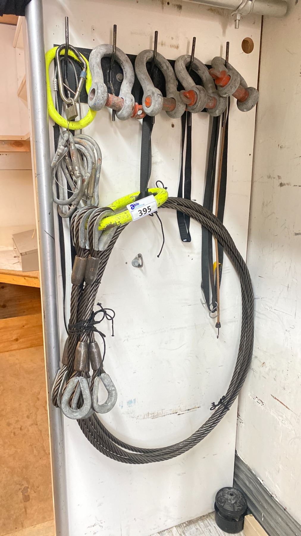 4 POINT HEAVY DUTY BRAIDED CABLE SLING, SCREW PIN ANCHOR SHACKLES ...