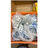 Image 1 : 2 CRATES OF SCREWS, WASHERS, NUTS, CAULKING & ASSORTED HARDWARE *CRATES INCLUDED*