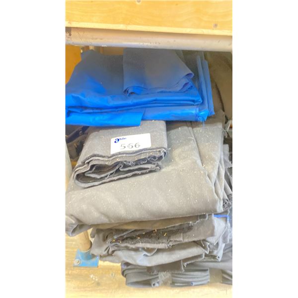 15 SHEETS OF FABRIC IN ASSORTED SIZES