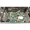 Image 2 : PLASTIC CRATE OF ASSORTED 3201 PONY CLAMPS / SPUDDED CLAMPS *CRATE INCLUDED*