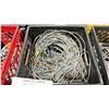 Image 2 : PLASTIC CRATE OF BRAIDED COMMERCIAL PRODUCTION SAFETY CABLES *CRATE INCLUDED*