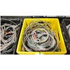 Image 2 : PLASTIC CRATE OF BRAIDED COMMERCIAL PRODUCTION SAFETY CABLES *CRATE INCLUDED*