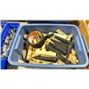 Image 2 : PLASTIC BIN OF BRAIDED COMMERCIAL PRODUCTION FINGER WEDGES *BIN INCLUDED*