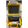 Image 2 : 2 SMALL COMMERCIAL PRODUCTION DSLR STYLE SUBMERSIBLE CAMERA CASES & BOX OF 6" X 6" LEXAN SHIELDS