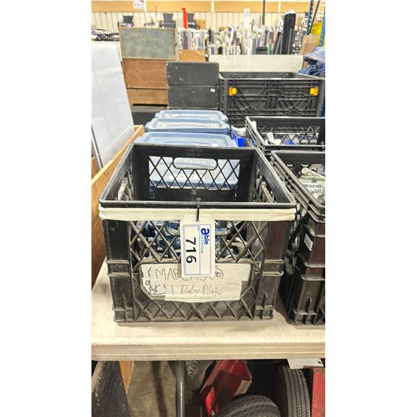 CRATE OF COMMERCIAL PRODUCTION MANFROTTO MAFFER CLAMPS *CRATE INCLUDED*