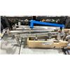 Image 2 : WOODEN CRATE OF ASSORTED COMMERCIAL PRODUCTION HEADER BARS & TURTLE BASE