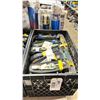 Image 2 : PLASTIC CRATE OF APPROXIMATELY 50 HOOK RATCHET STRAPS *CRATE INCLUDED*