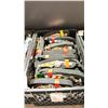 Image 2 : PLASTIC CRATE OF APPROXIMATELY 50 HOOK RATCHET STRAPS *CRATE INCLUDED*