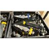 Image 2 : PLASTIC CRATE OF ASSORTED HOOK RATCHET STRAPS *CRATE INCLUDED*