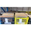 Image 2 : SHELF OF ASSORTED CRATES OF COMMERCIAL PRODUCTION WOODEN BLOCKS / MATERIAL *CRATES INCLUDED*