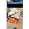 Image 1 : PLASTIC CRATE OF COMMERCIAL PRODUCTION ASSORTED WHITE FABRIC *CRATE INCLUDED*