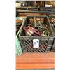 Image 2 : 1 SET OF OLD STYLE FLY SWATTER ARMS WITH CRATE OF SUPPORTING HARDWARE *CRATE INCLUDED*