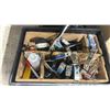 Image 2 : PLASTIC CRATE OF ASSORTED GRIP / RIGGING TOOLS & PONY CLAMPS *CRATE INCLUDED*