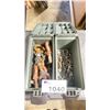 Image 2 : 2 PLANO FIELD BOXES WITH RIGGING HARDWARE INCLUDING 5/8" & 5/16" EYE BOLTS