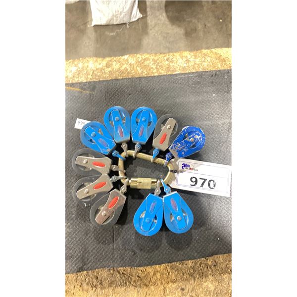 SET OF TEN RONSTAN 50 SERIES YACHT BLOCKS