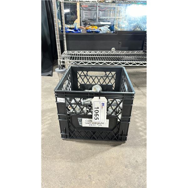 CRATE OF 58 CAMPBELL CHAIN STEEL CABLE WIRE PULLEYS - 218KG *CRATE INCLUDED*