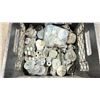 Image 2 : CRATE OF 58 CAMPBELL CHAIN STEEL CABLE WIRE PULLEYS - 218KG *CRATE INCLUDED*
