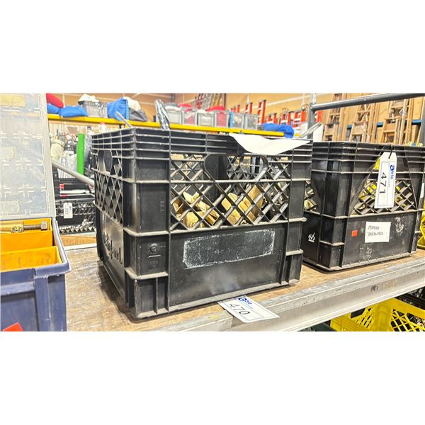 PLASTIC CRATE OF MODERN COMMERCIAL PRODUCTION SQUARE TUBE EARS & ANGLES