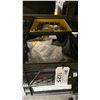 Image 2 : SHELF OF ASSORTED HARDWARE, JANITORIAL ITEMS, & DISTILLED WATER