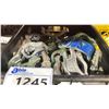 Image 2 : PLASTIC CRATE OF COMMERCIAL PRODUCTION HALF BURTON CLAMPS *CRATE INCLUDED*