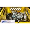 Image 2 : PLASTIC CRATE OF COMMERCIAL PRODUCTION 90 DEGREE BURTON CLAMPS *CRATE INCLUDED*