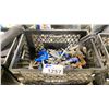 Image 2 : PLASTIC CRATE OF COMMERCIAL PRODUCTION CLAMPS ON SPUDS *CRATE INCLUDED*