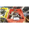 Image 2 : PLASTIC CRATE OF COMMERCIAL PRODUCTION ANGLE CLAMPS *CRATE INCLUDED*