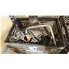 Image 2 : PLASTIC CRATE OF BURTON PIN RAIL TRANSITION CLAMPS & BASE CLAMPS *CRATE INCLUDED*