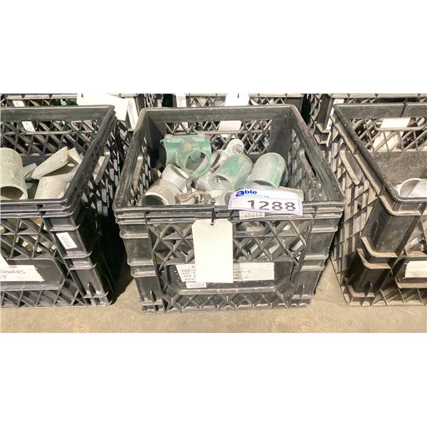 PLASTIC CRATE OF KEE 90 DEGREE ANGLES & SUSPENDERS CONNECTIONS *CRATE INCLUDED*
