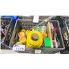 Image 2 : PLASTIC CRATE OF ASSORTED GRIP TAPE & CAUTION TAPE *CRATE INCLUDED*