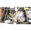 Image 2 : PLASTIC CRATE OF ASSORTED GRIP / RIGGING HARDWARE / TOOLS *CRATE INCLUDED*