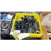 Image 2 : PLASTIC CRATE OF ASSORTED GRIP / RIGGING WORK GLOVES *CRATE INCLUDED*