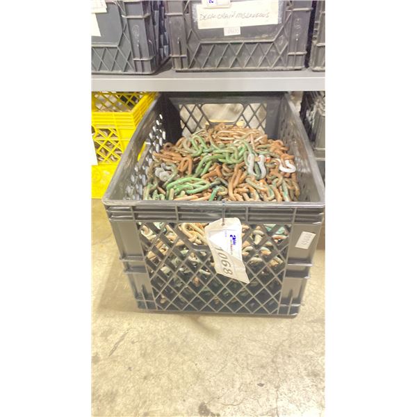 CRATE OF 2' LENGTHS OF CHAIN 2" LINKS *CRATE INCLUDED*