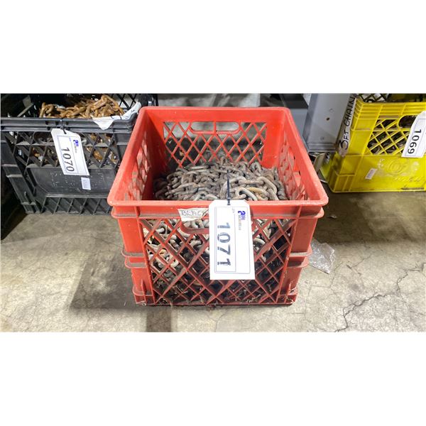 CRATE OF UNCUT CHAIN 2" LINKS *CRATE INCLUDED*