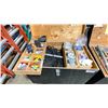 Image 2 : WOODEN PNEUMATIC TIRE COMMERCIAL MOBILE RIGGERS TRANSPORT BOX WITH ASSORTED RIGGING HARDWARE