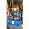 Image 2 : BINS OF ASSORTED BINDER CLIPS, JERRY CANS, HARDWARE, TOOLS, ROPE & VARIOUS RIGGING TOOLS / ITEMS