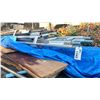 Image 1 : PAIR OF 14' ALUMINUM ACCESS LADDERS & A 10' ALUMINUM ACCESS LADDER