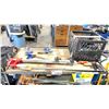 Image 2 : METAL PNEUMATIC TIRE 4 TIER GRIP / RIGGER CART WITH CONTENTS
