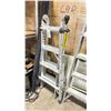 Image 1 : FEATHERLITE ALUMINUM 20' MULTI ADJUSTABLE INDUSTRIAL SCAFFOLDING LADDER WITH A 300LB CAPACITY