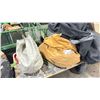 Image 2 : PNEUMATIC 4 WHEEL CART WITH ASSORTED COMMERCIAL PRODUCTION NET GRID IN CLOTH BAGS