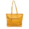 Prada Yellow Leather Front Pocket Tote Bag