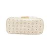 Image 4 : MCM White Leather Lion Visetos Shopper Bag