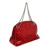 Image 3 : Chanel Red Leather Mademoiselle Bowler Bag